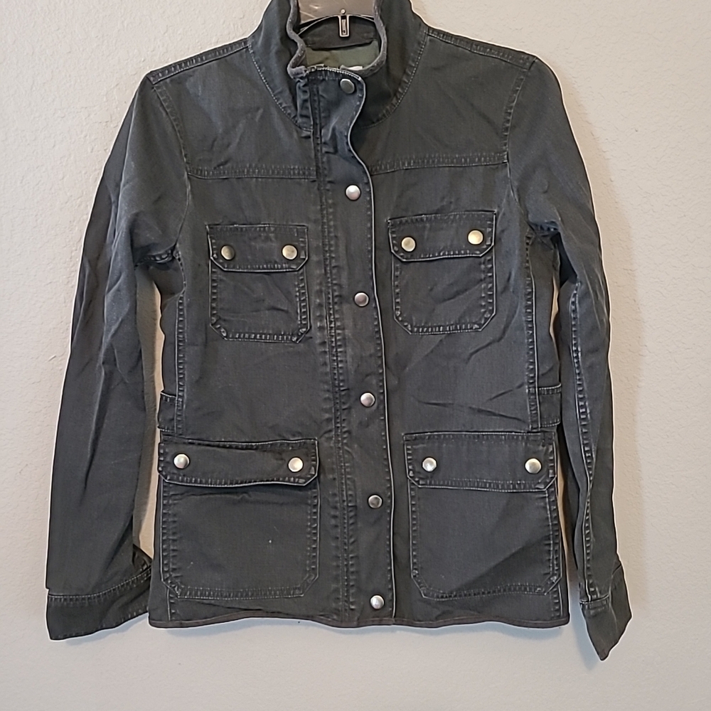 J. Crew Charcoal Utility Jacket